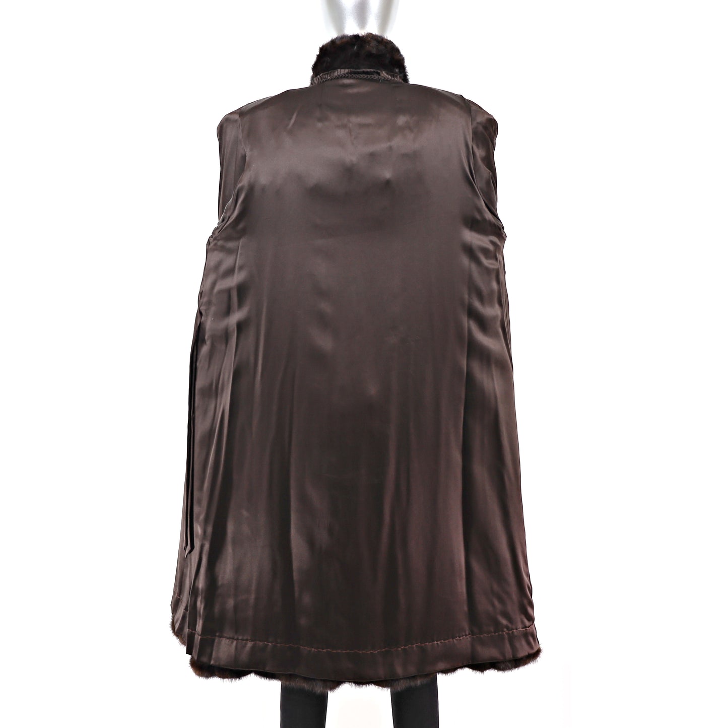Dark Brown Mink Coat- Size M