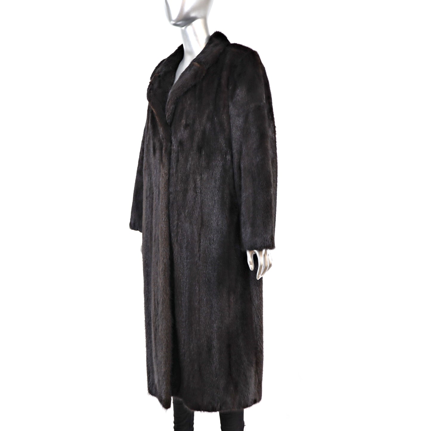 Dark Brown Mink Coat- Size L