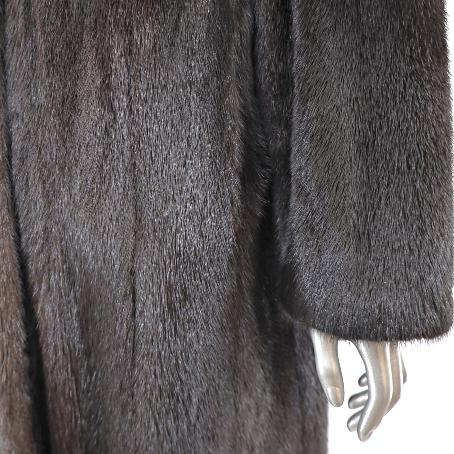 Dark Brown Mink Coat- Size L