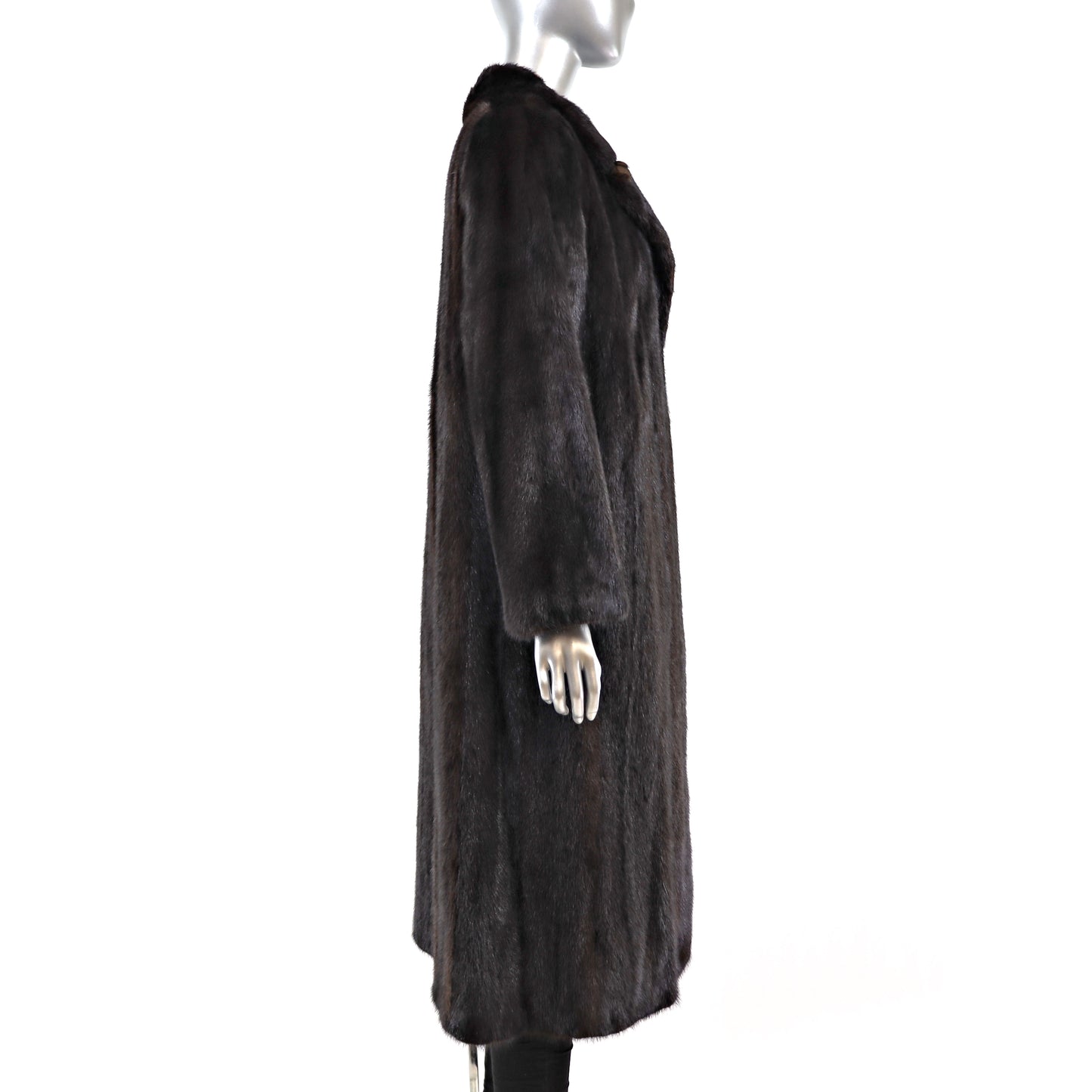 Dark Brown Mink Coat- Size L