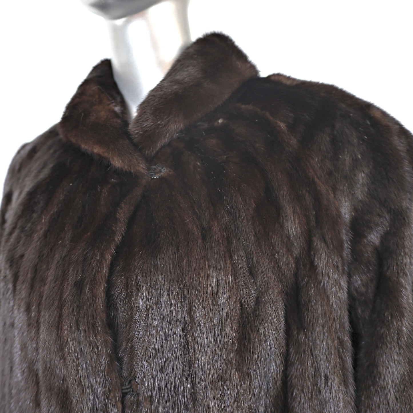 Mahogany Mink Coat- Size L