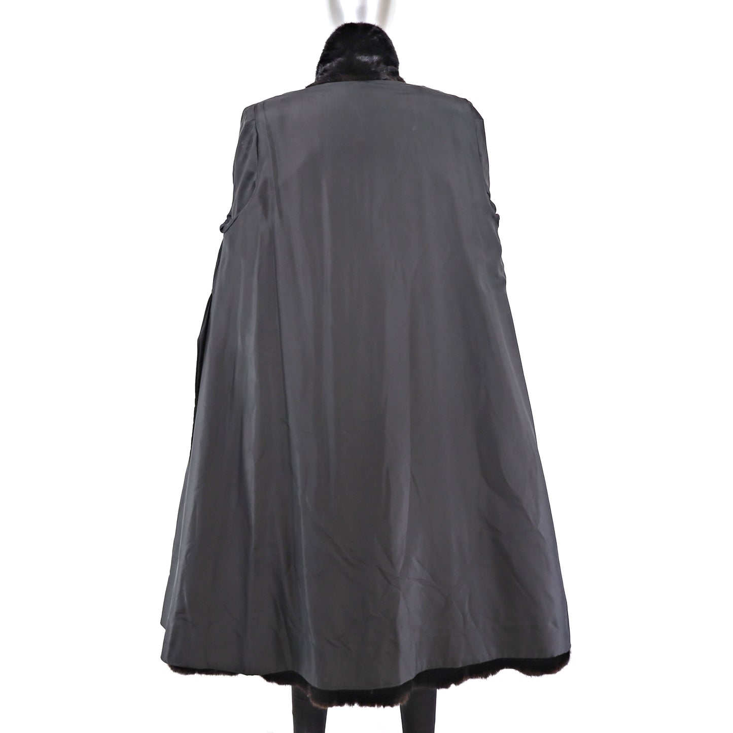Black Mink Coat- Size L