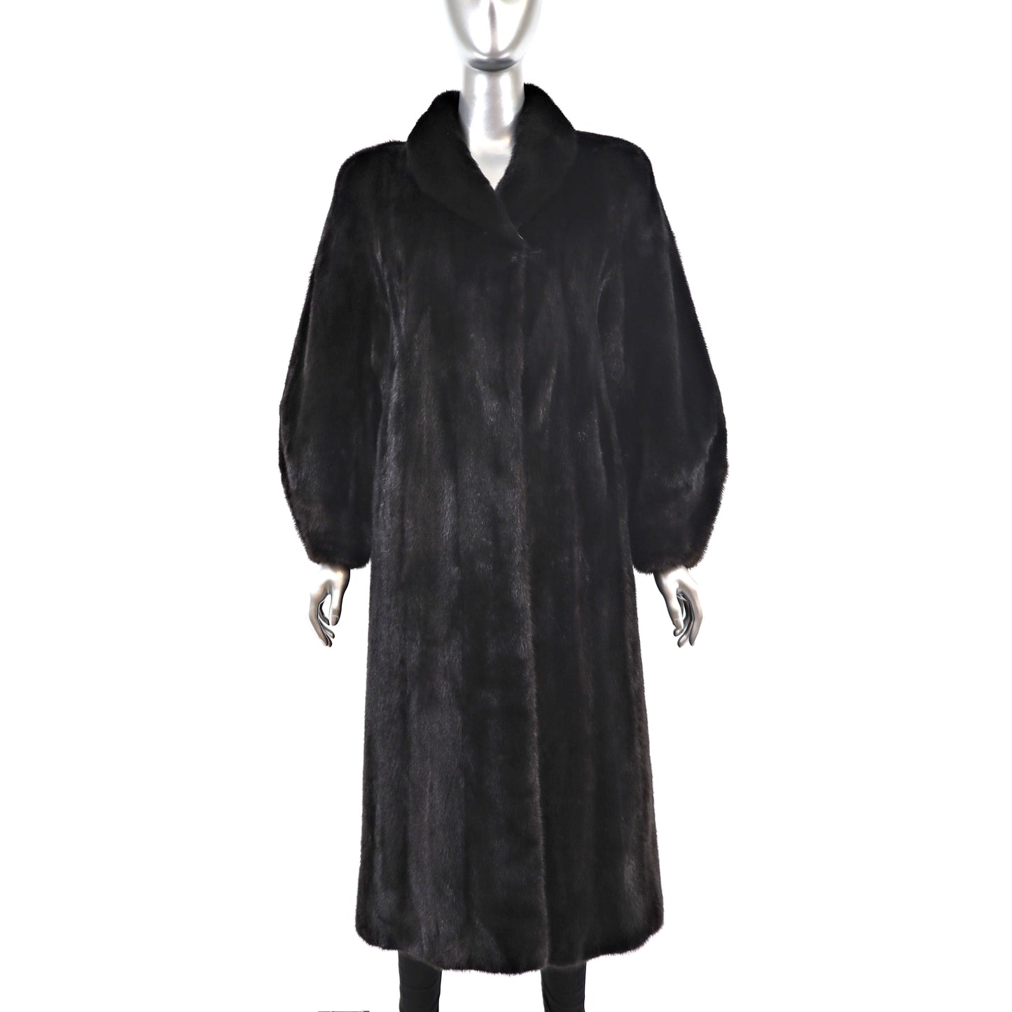 Black Mink Coat- Size L