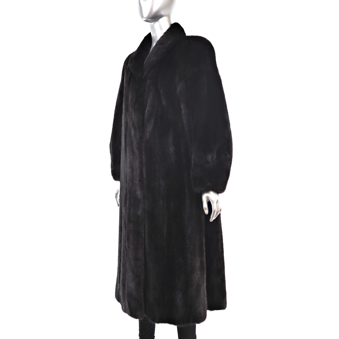 Black Mink Coat- Size L