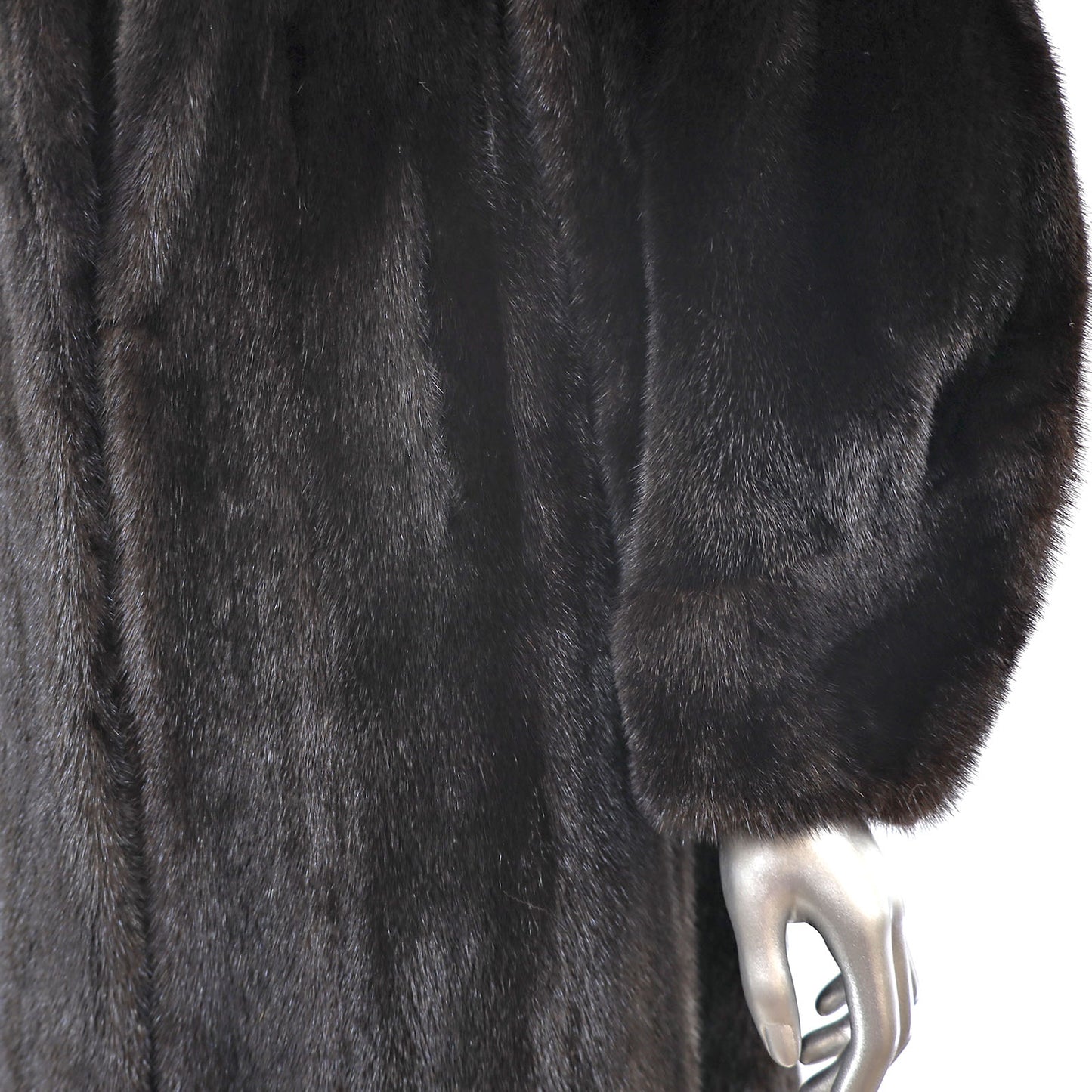 Black Mink Coat- Size L