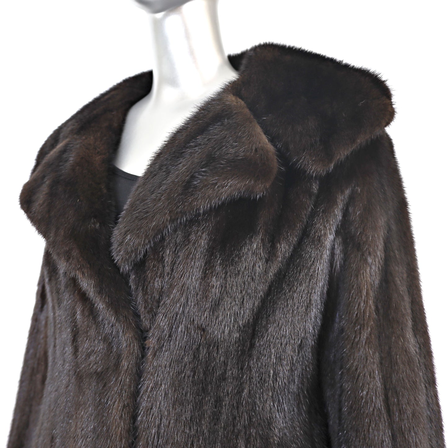 Mahogany Mink Coat- Size M