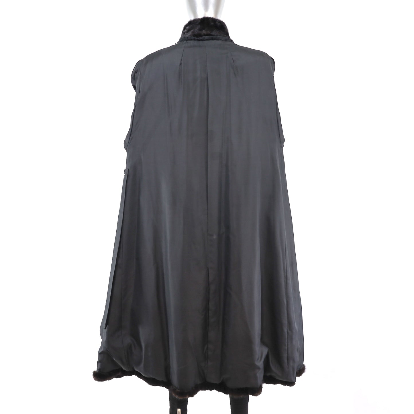 Black Mink Coat- Size L