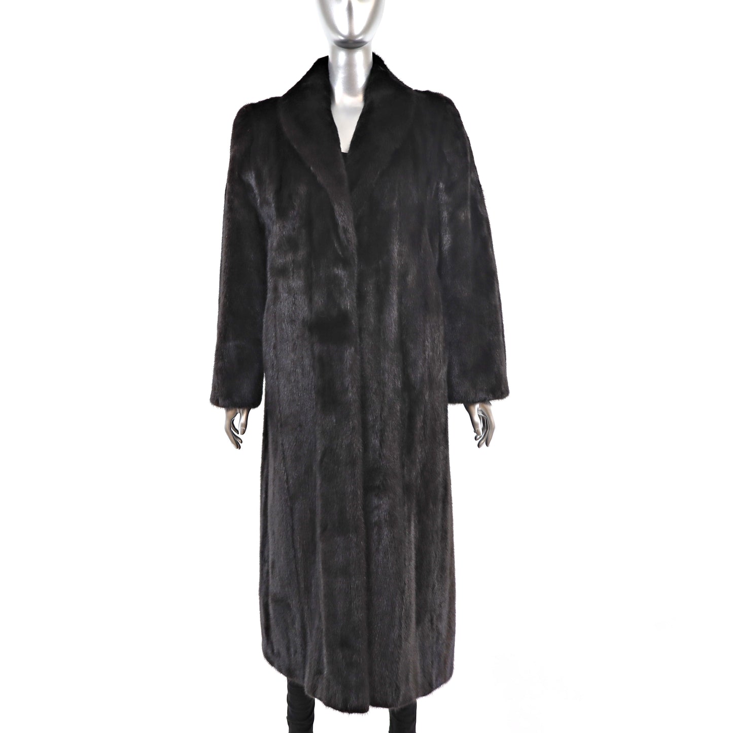 Black Mink Coat- Size M