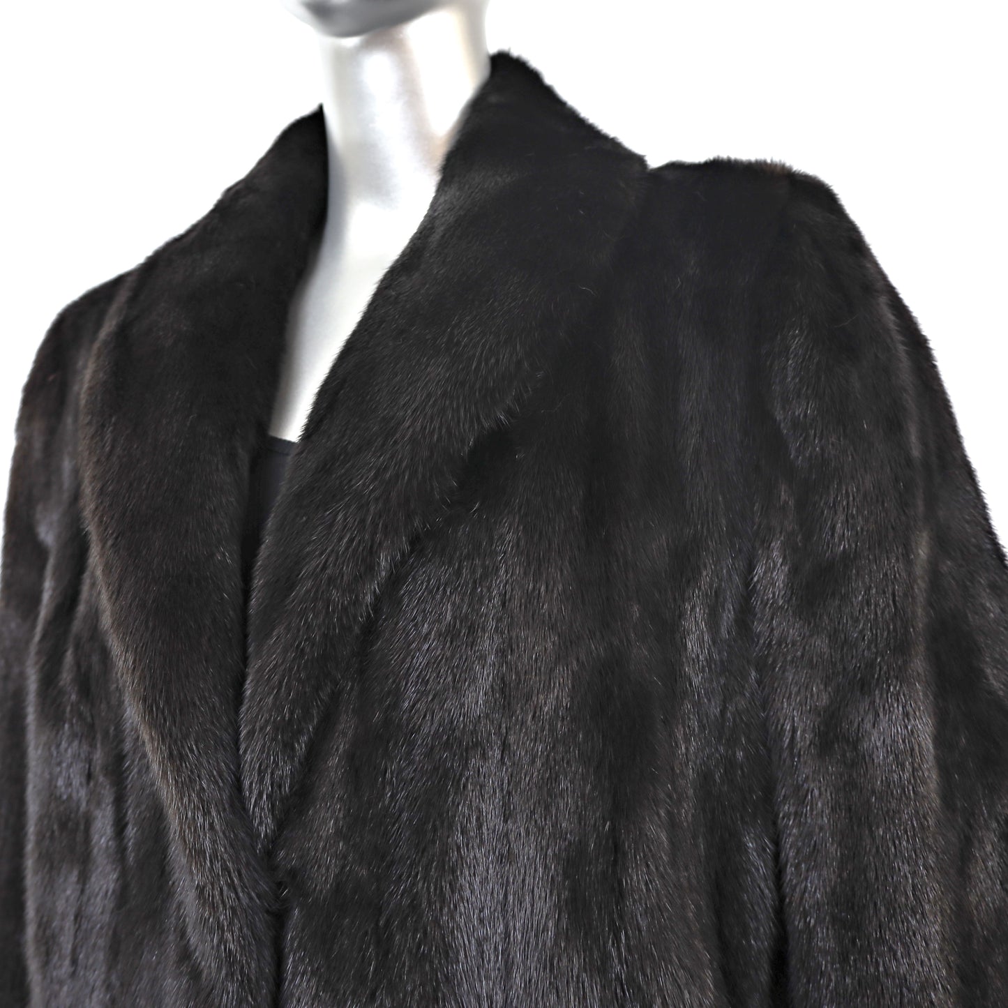 Black Mink Coat- Size M