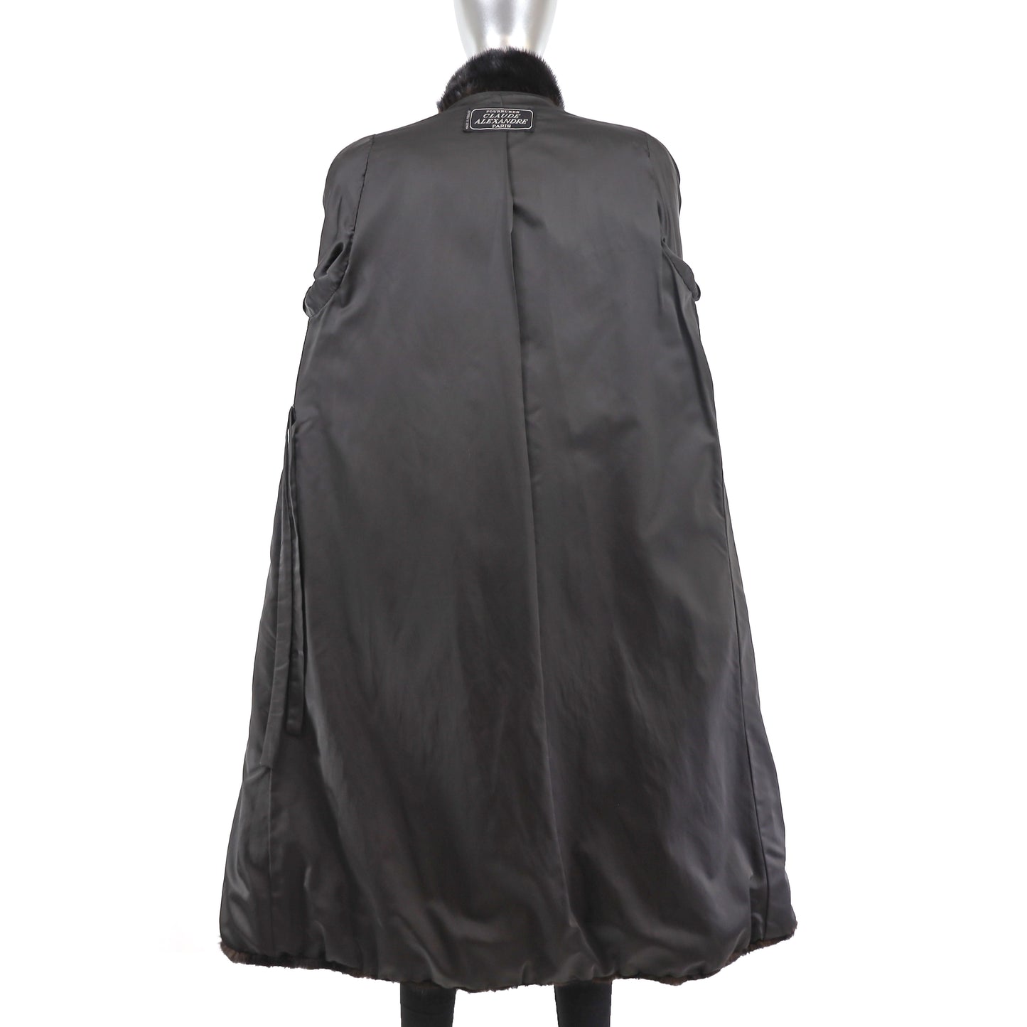 Black Mink Coat- Size M