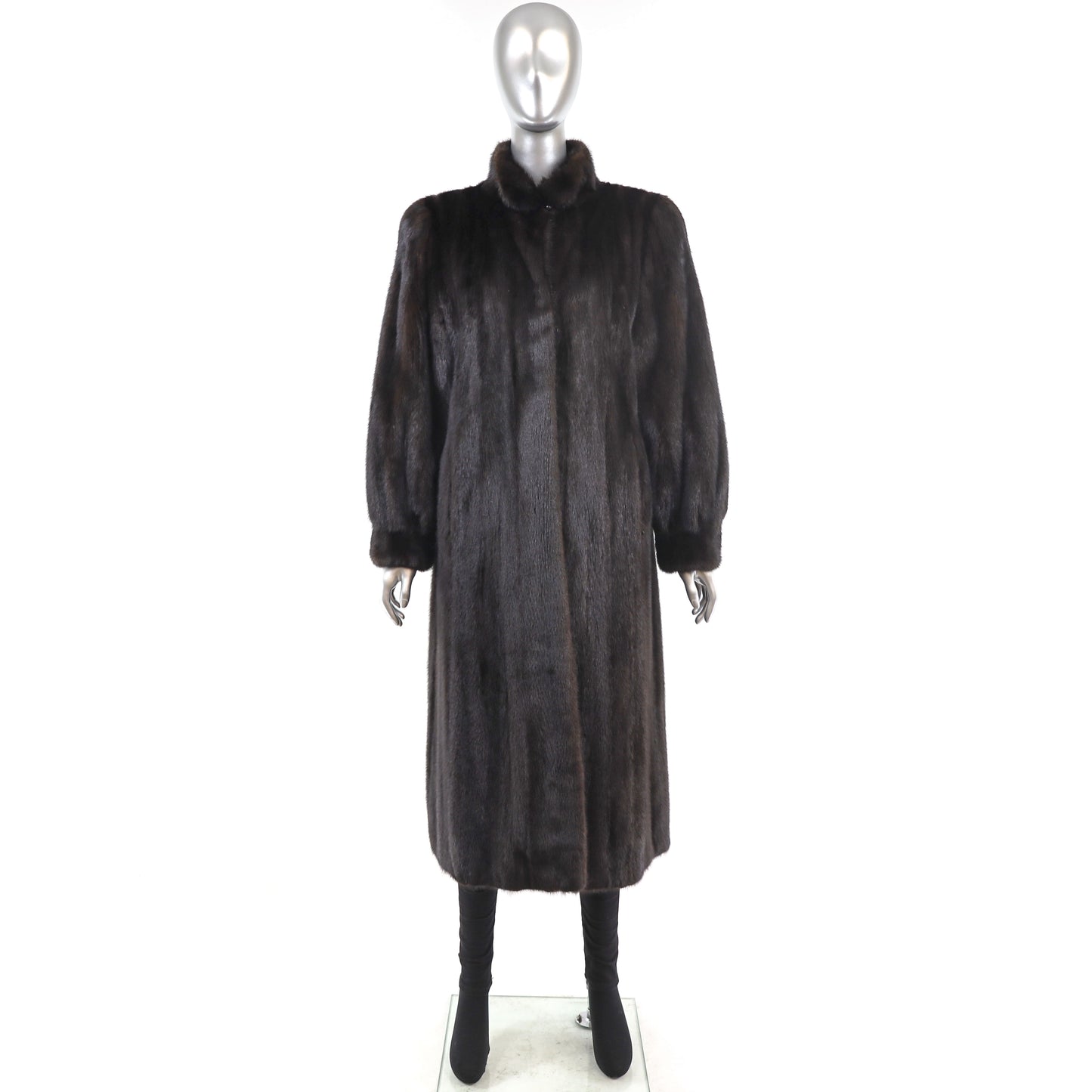 Black Mink Coat- Size M