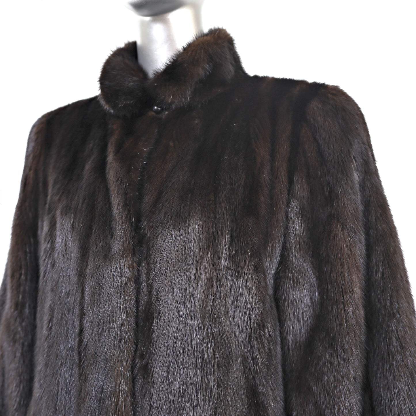 Black Mink Coat- Size M