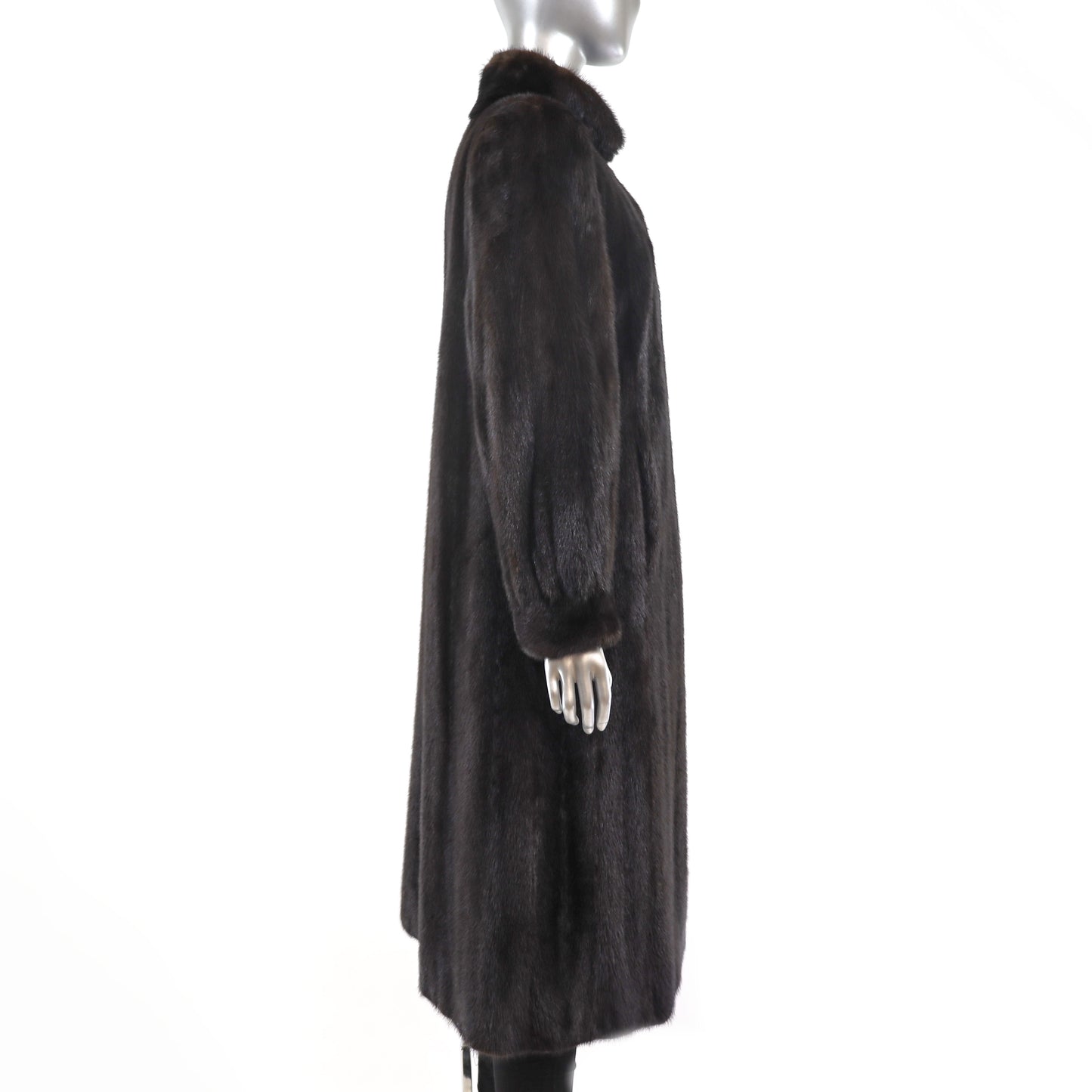Black Mink Coat- Size M