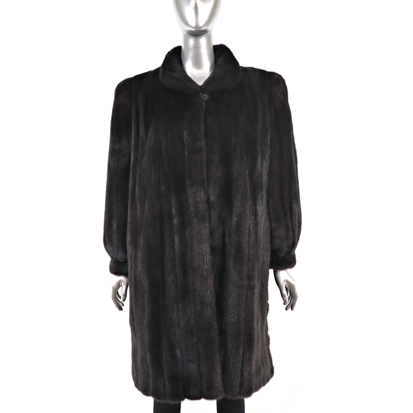 Black Mink Coat- Size L