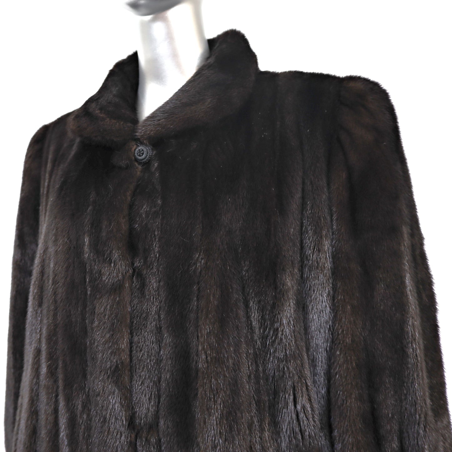 Black Mink Coat- Size L