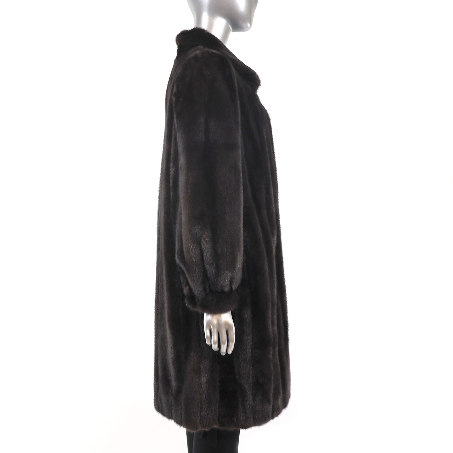 Black Mink Coat- Size L