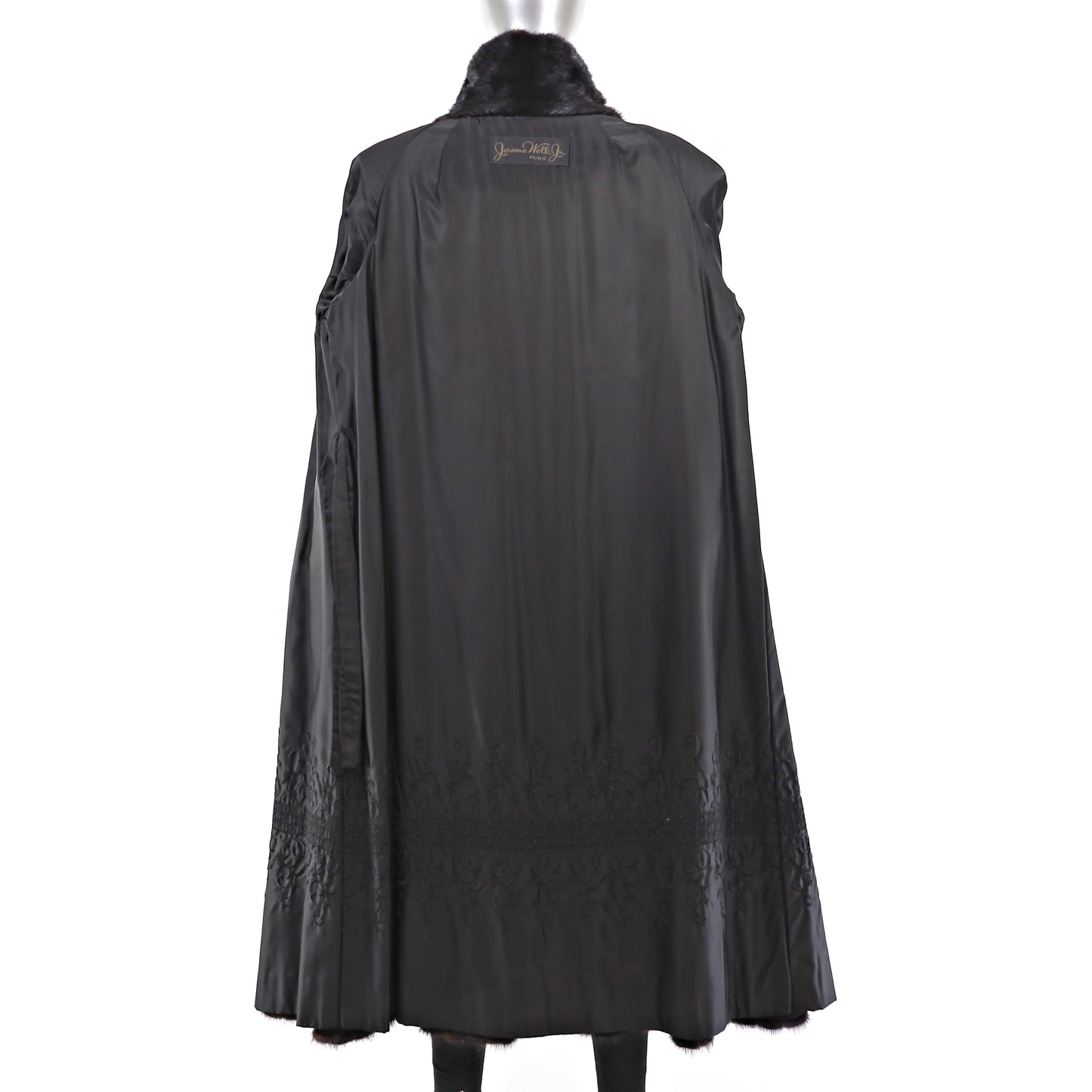 Black Mink Coat- Size M