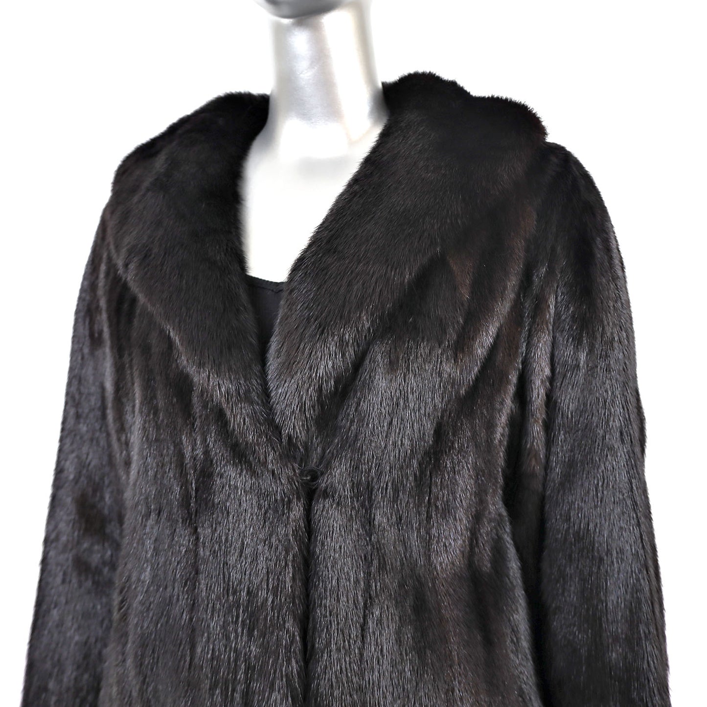 Black Mink Coat- Size M