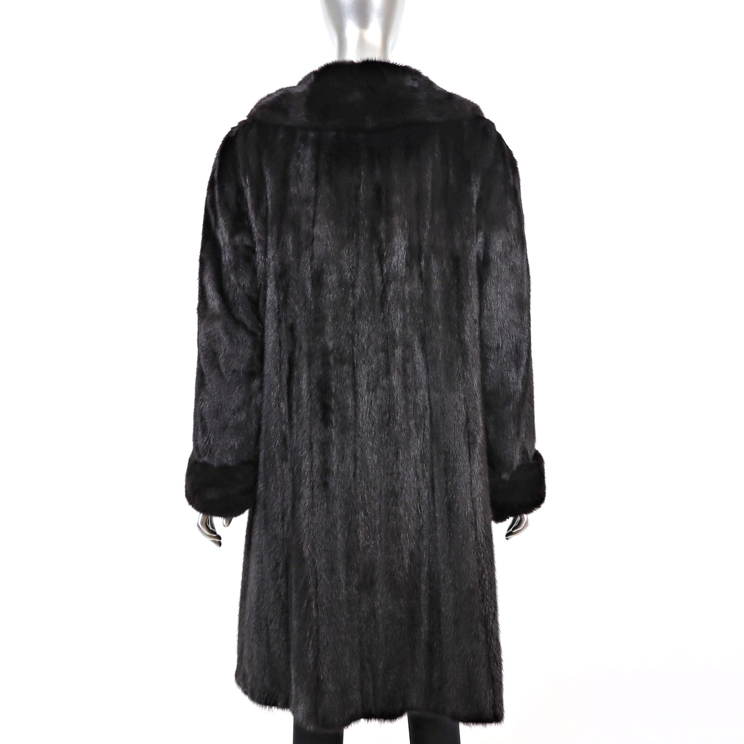 Black Mink Coat- Size M