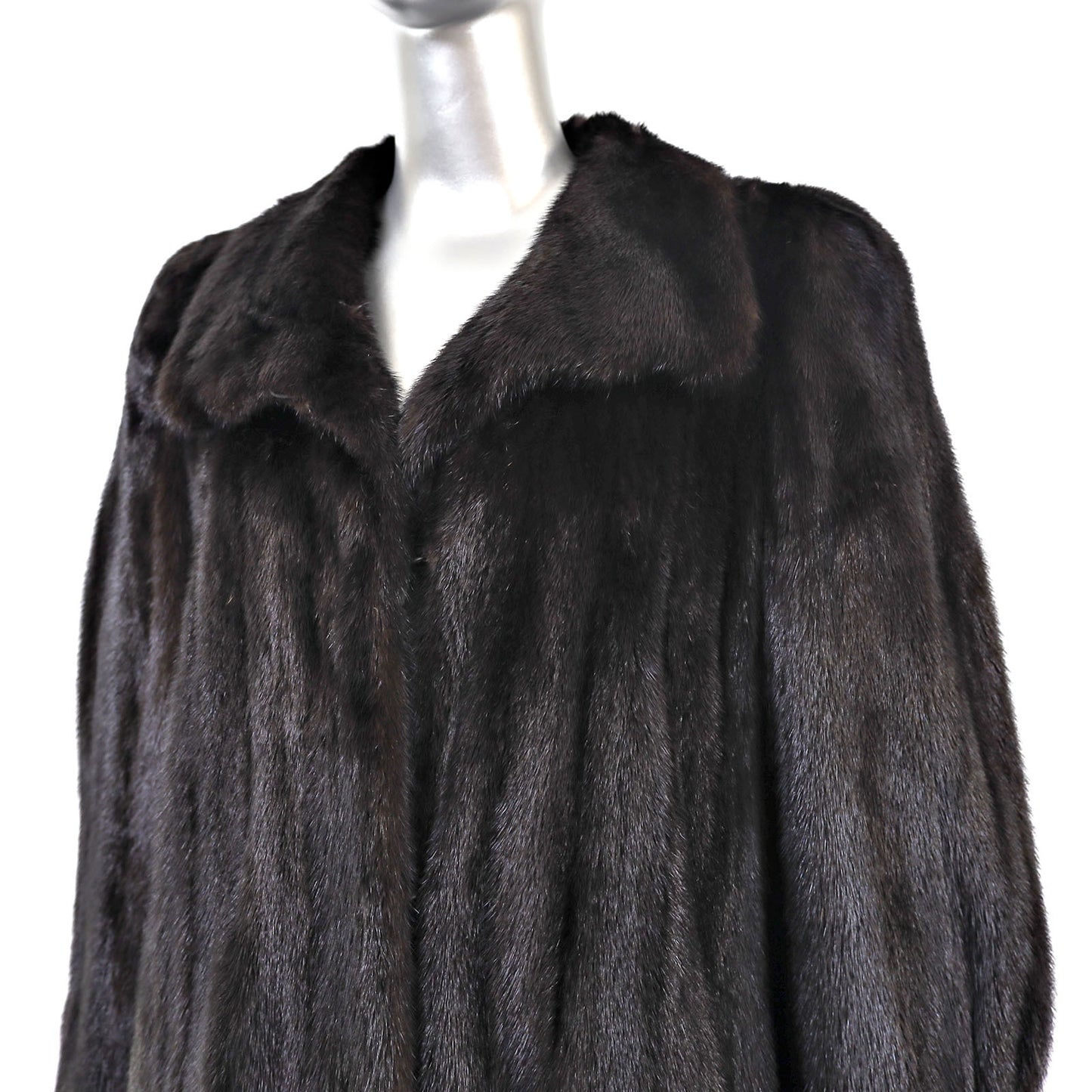 Black Mink Coat- Size L