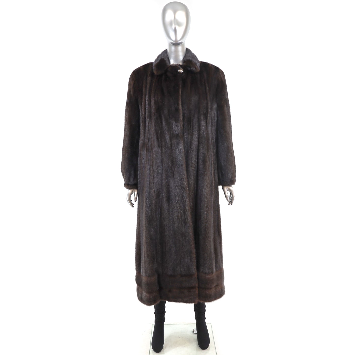 Dark Brown Mink Coat- Size M