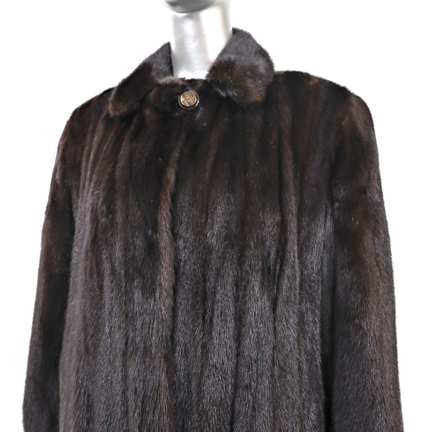 Dark Brown Mink Coat- Size M