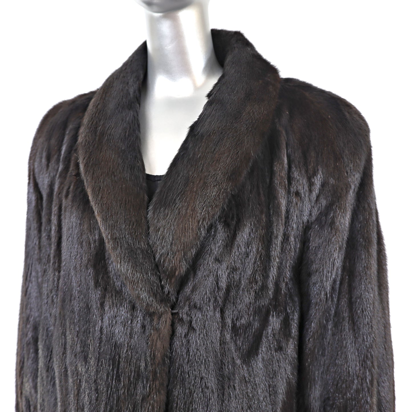 Dark Brown Mink Coat- Size XXL