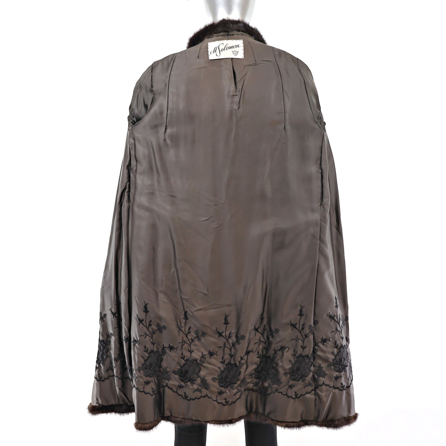 Mahogany Mink Coat- Size S