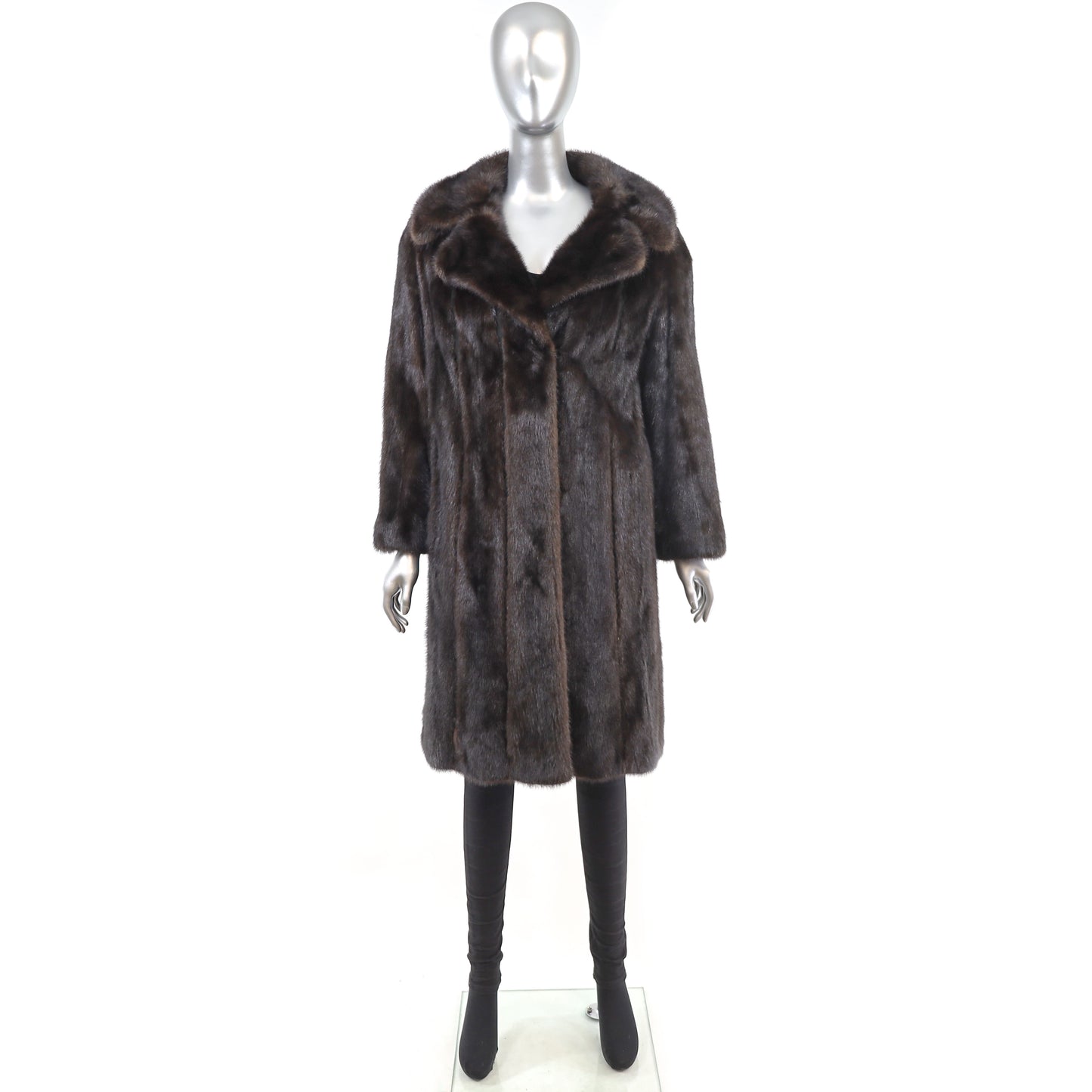 Mahogany Mink Coat- Size S
