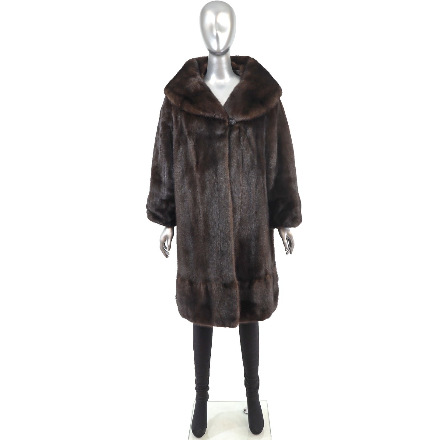 Mahogany Mink Coat- Size M