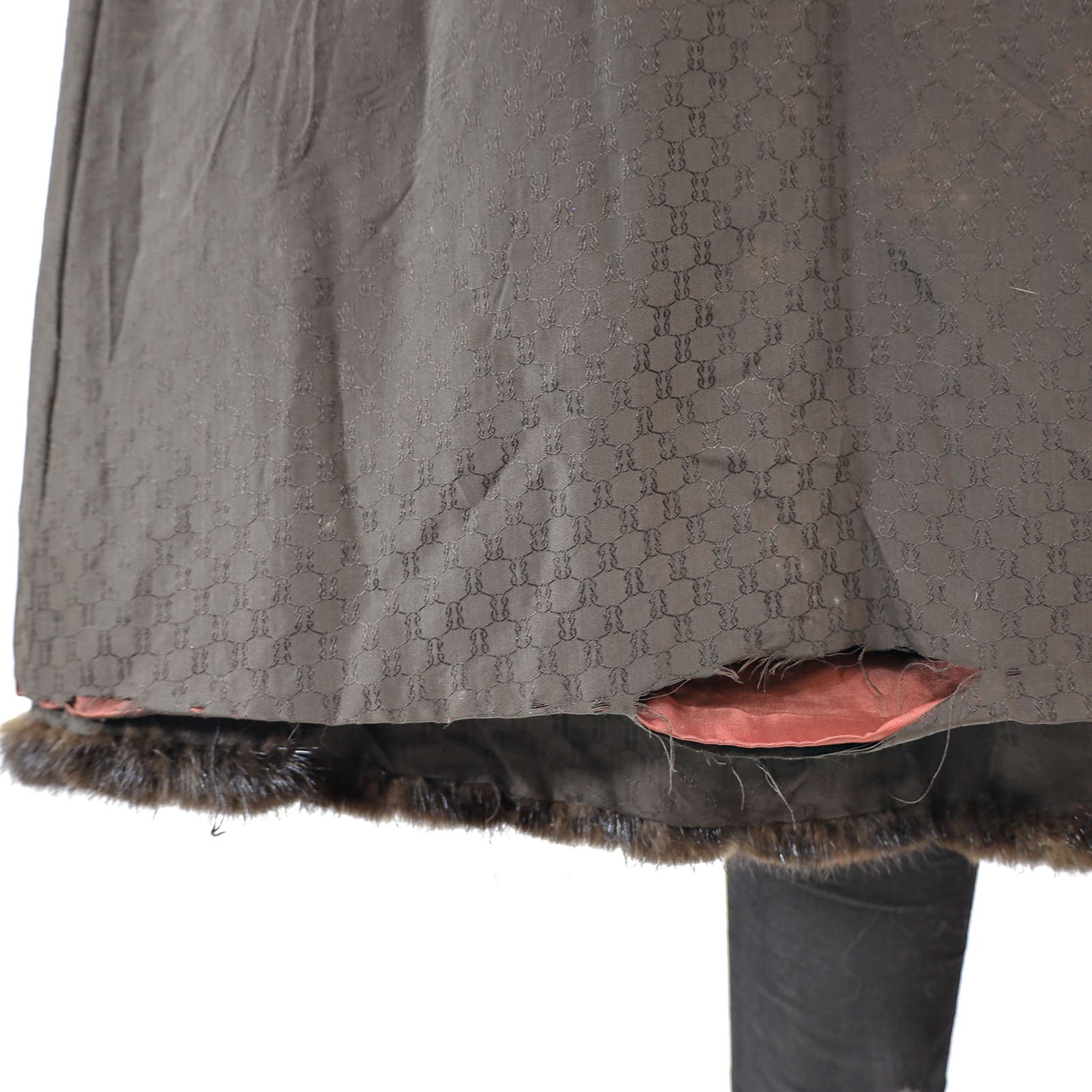 Dark Brown Mink Coat with Matching Hat- Size L