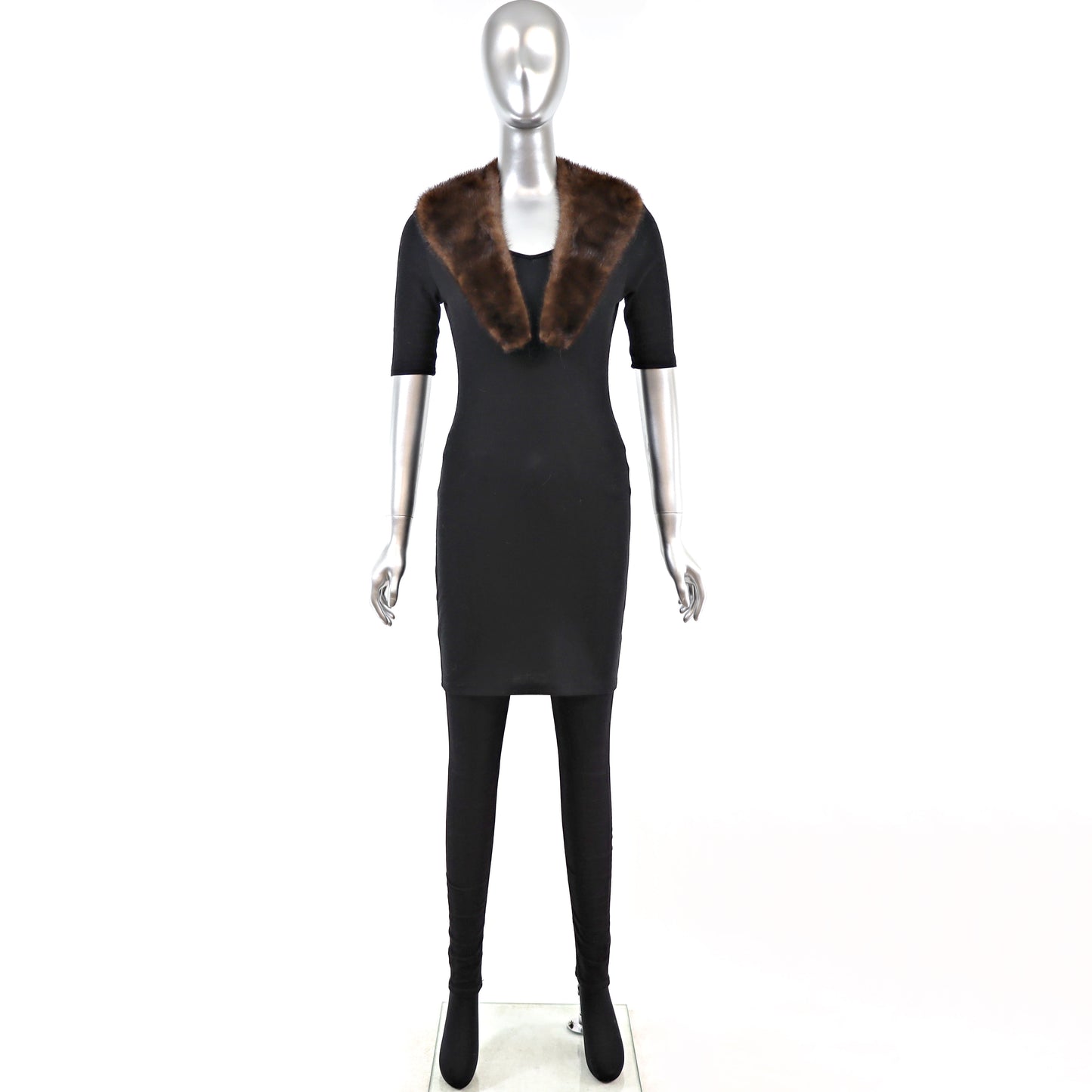 Mahogany Mink Collar- Free Size