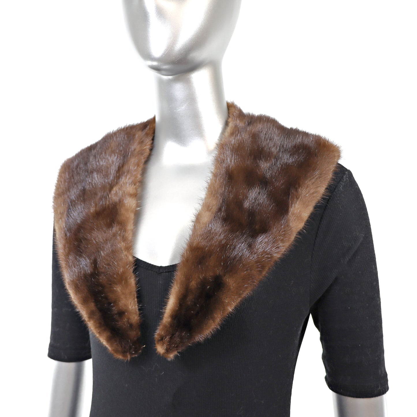 Mahogany Mink Collar- Free Size