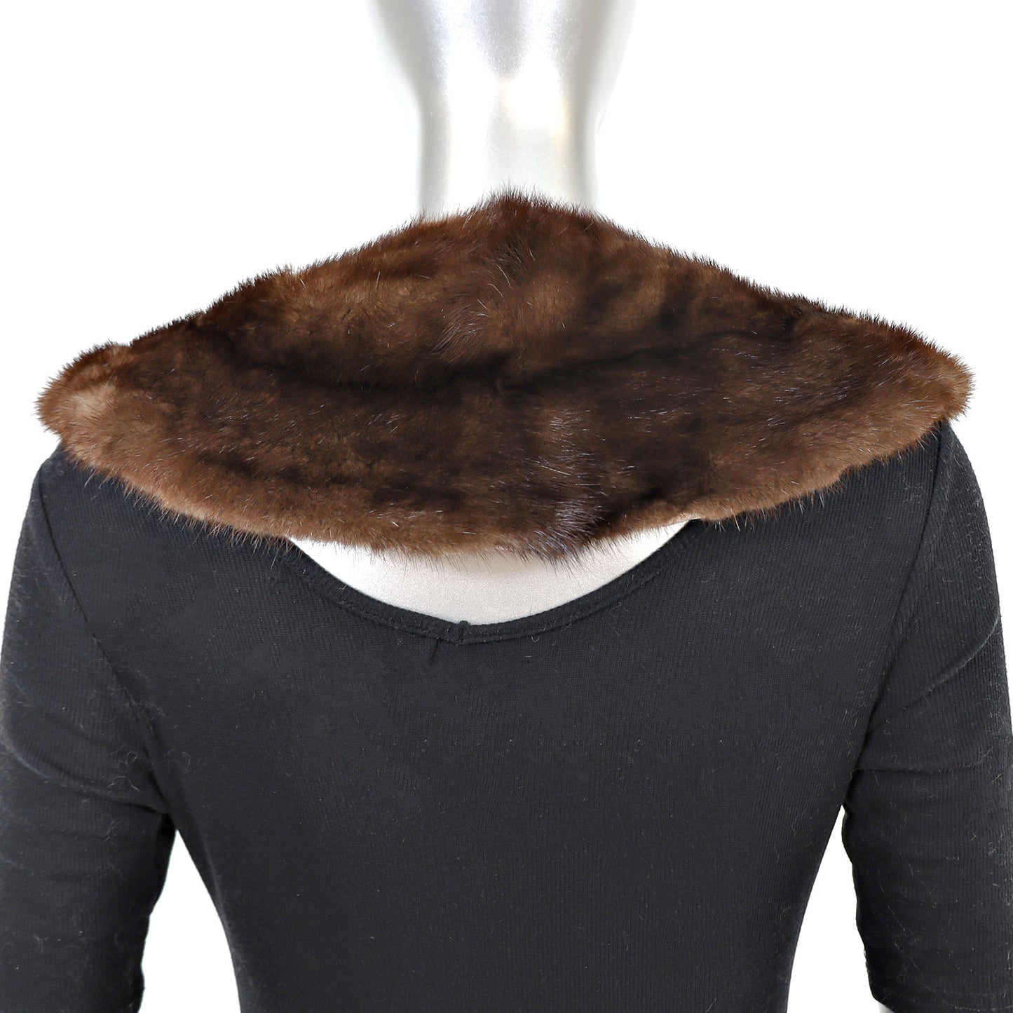Mahogany Mink Collar- Free Size