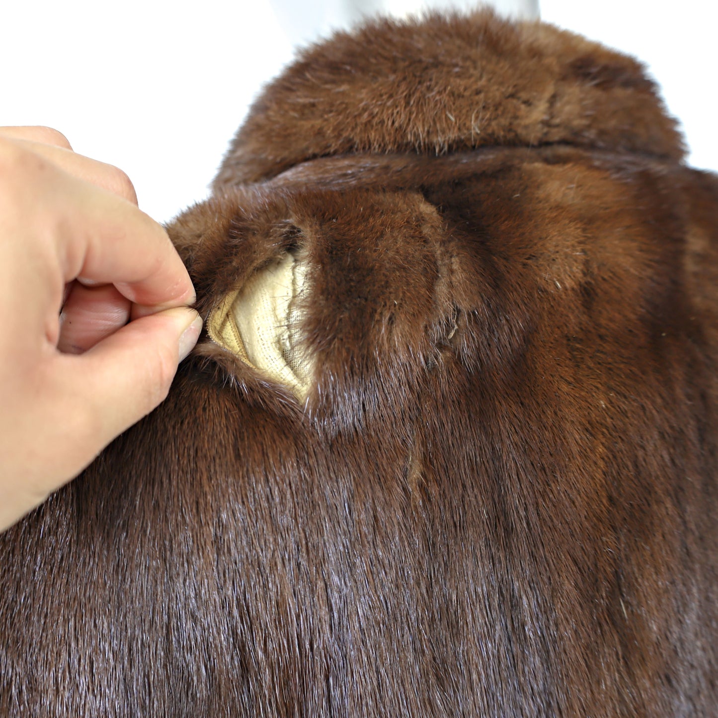 Brown Mink Jacket- Size M
