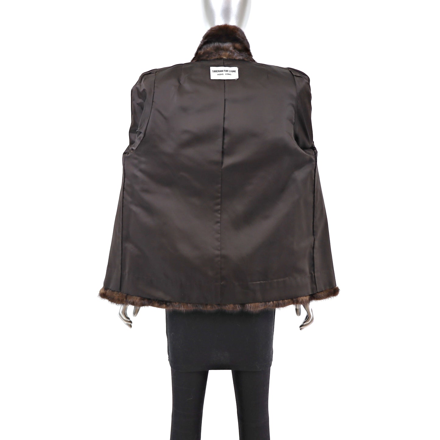 Dark Brown Mink Jacket- Size M