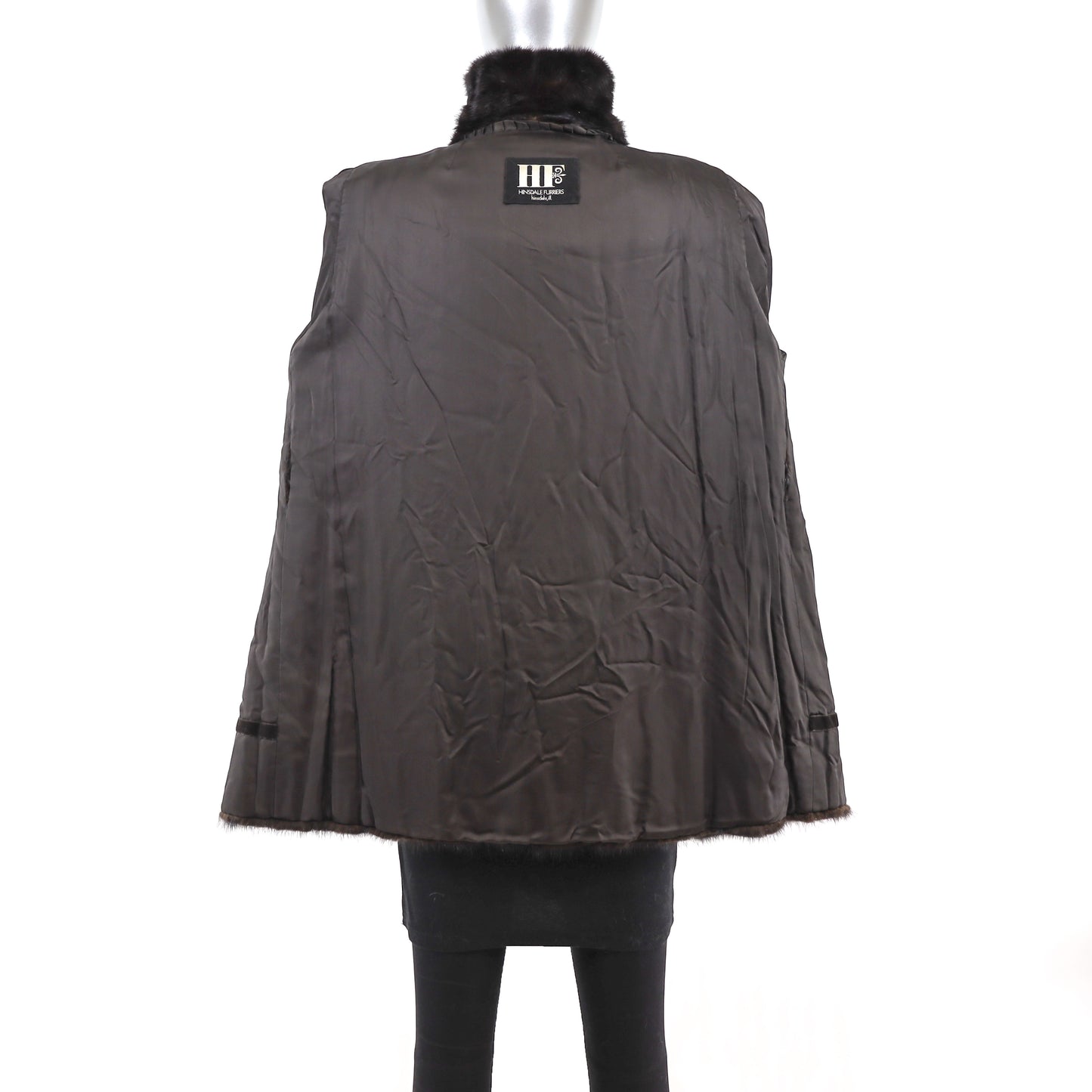 Dark Brown Mink Jacket- Size M