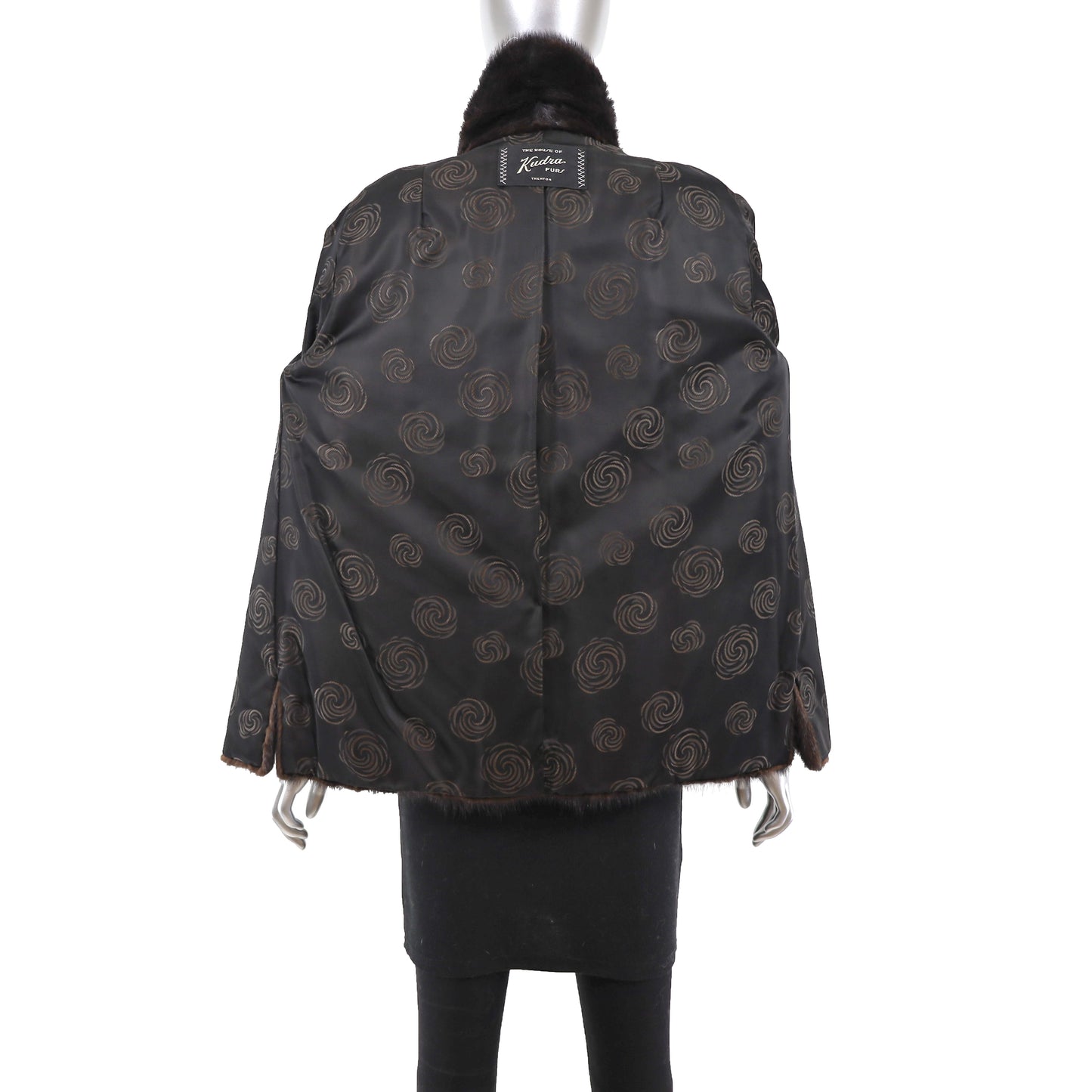 Dark Brown Mink Jacket- Size L