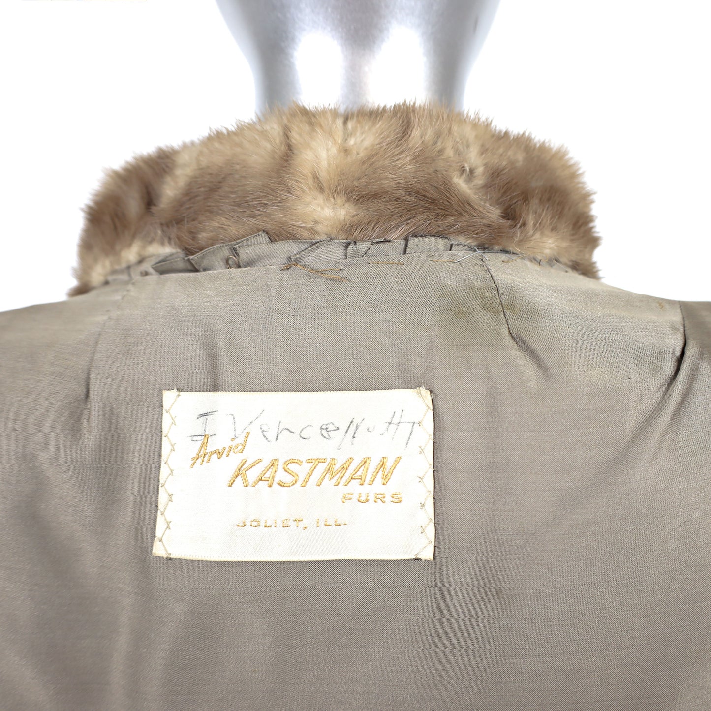 Autumn Haze Mink Jacket with Matching Hat- Size S