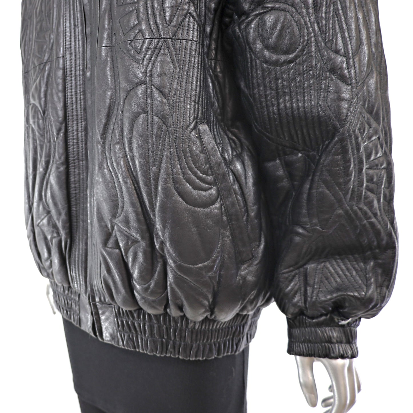Black Mink Jacket Reversible to Leather - Size M