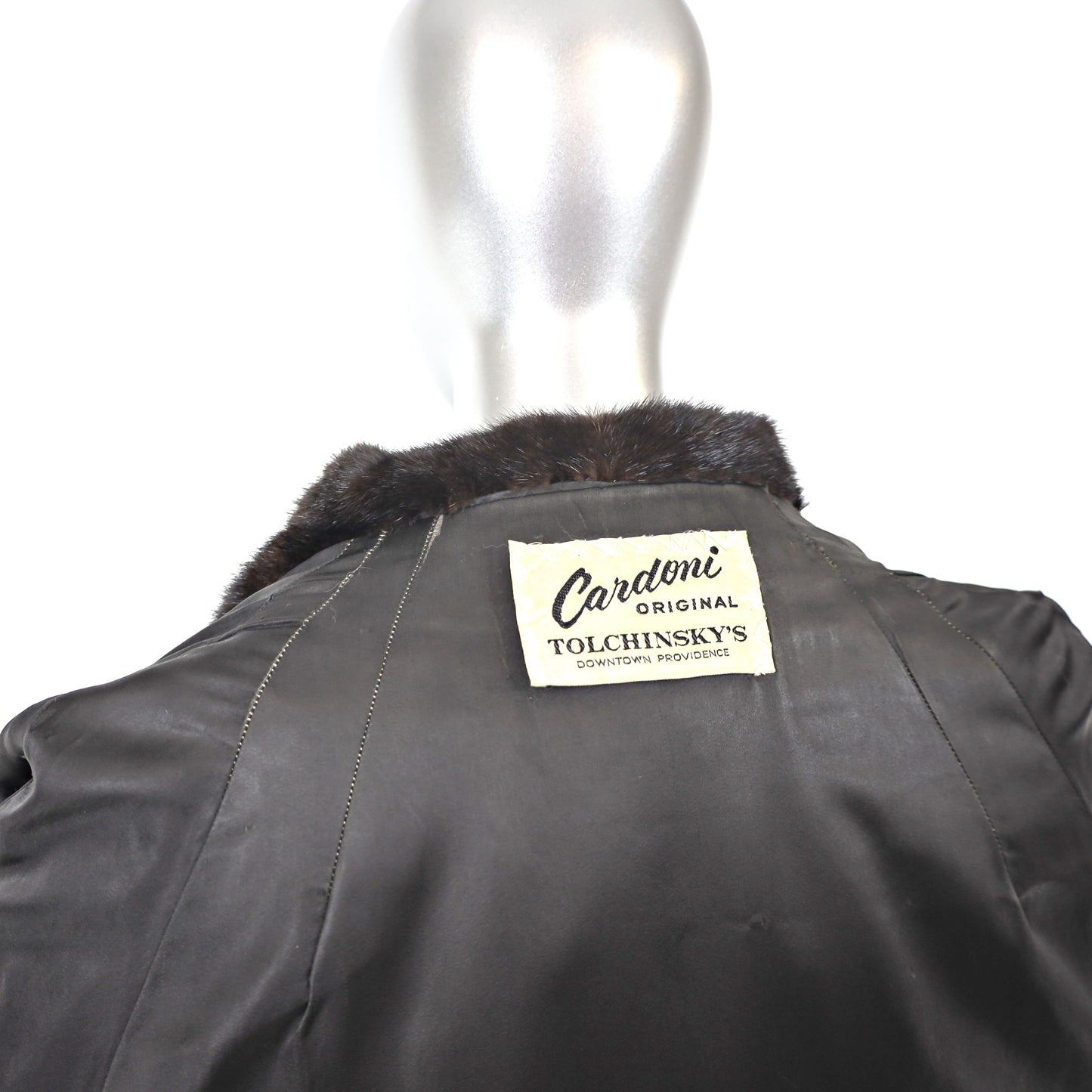 Dark Brown Mink Jacket- Size M