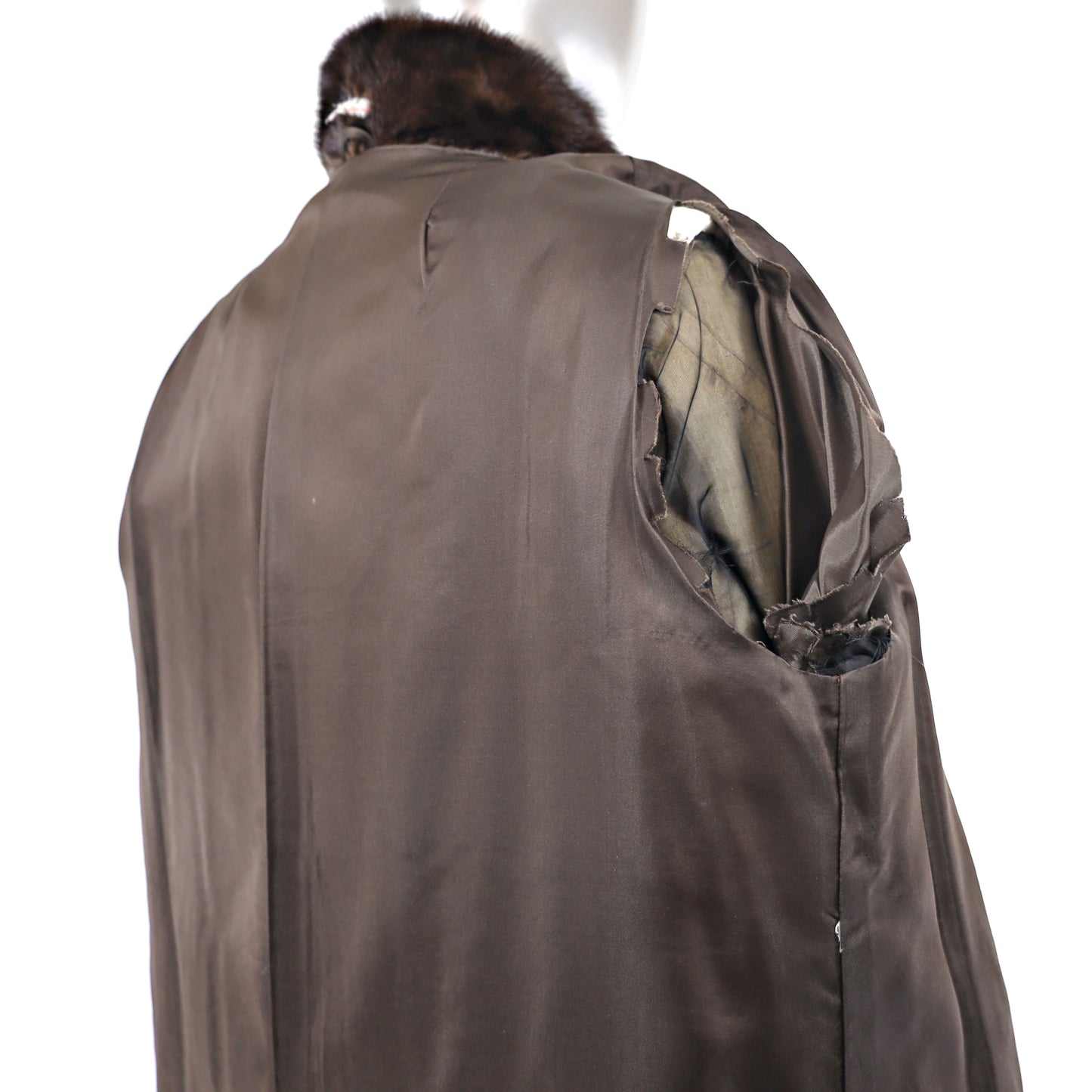 Dark Brown Mink Jacket- Size L