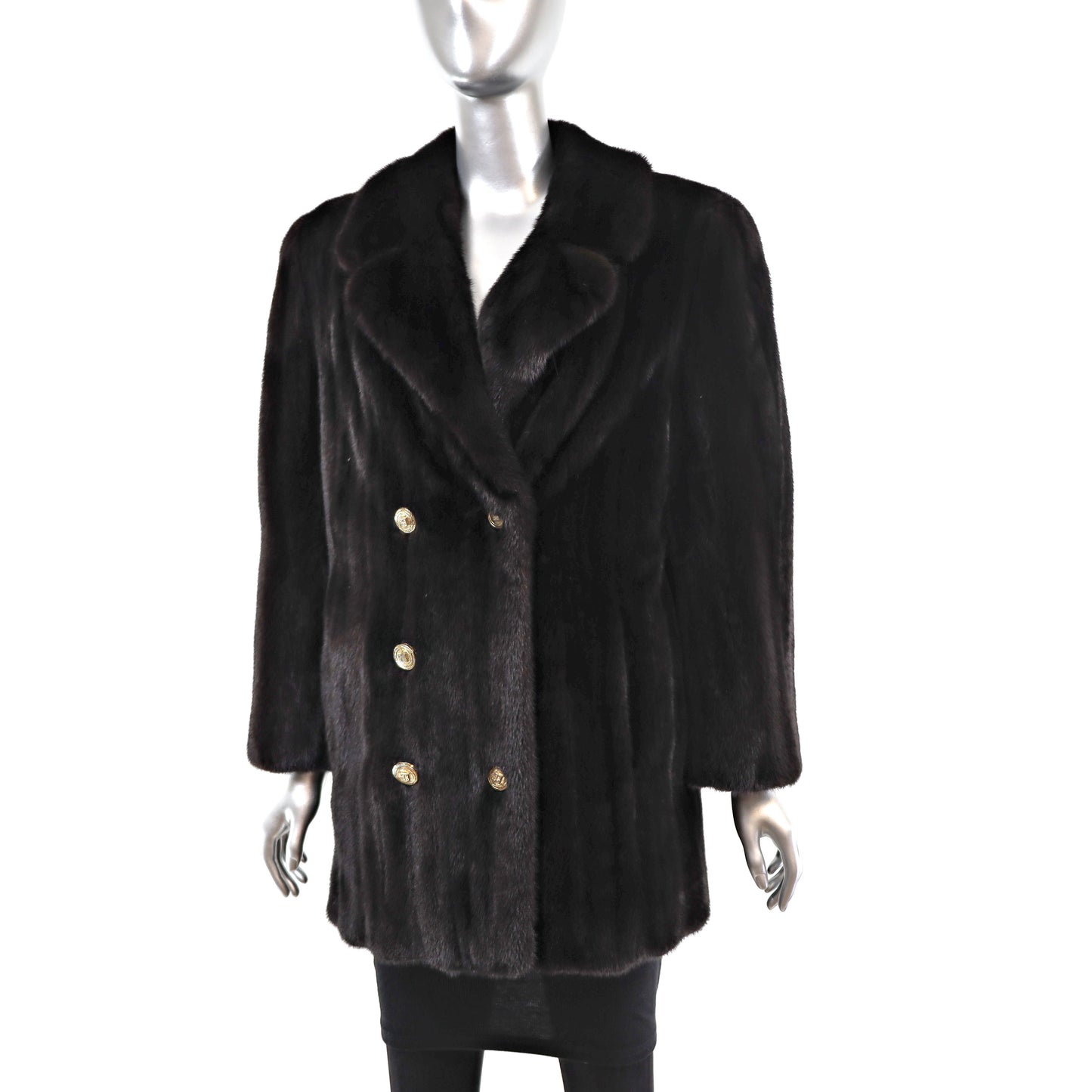 Black Mink Jacket- Size M