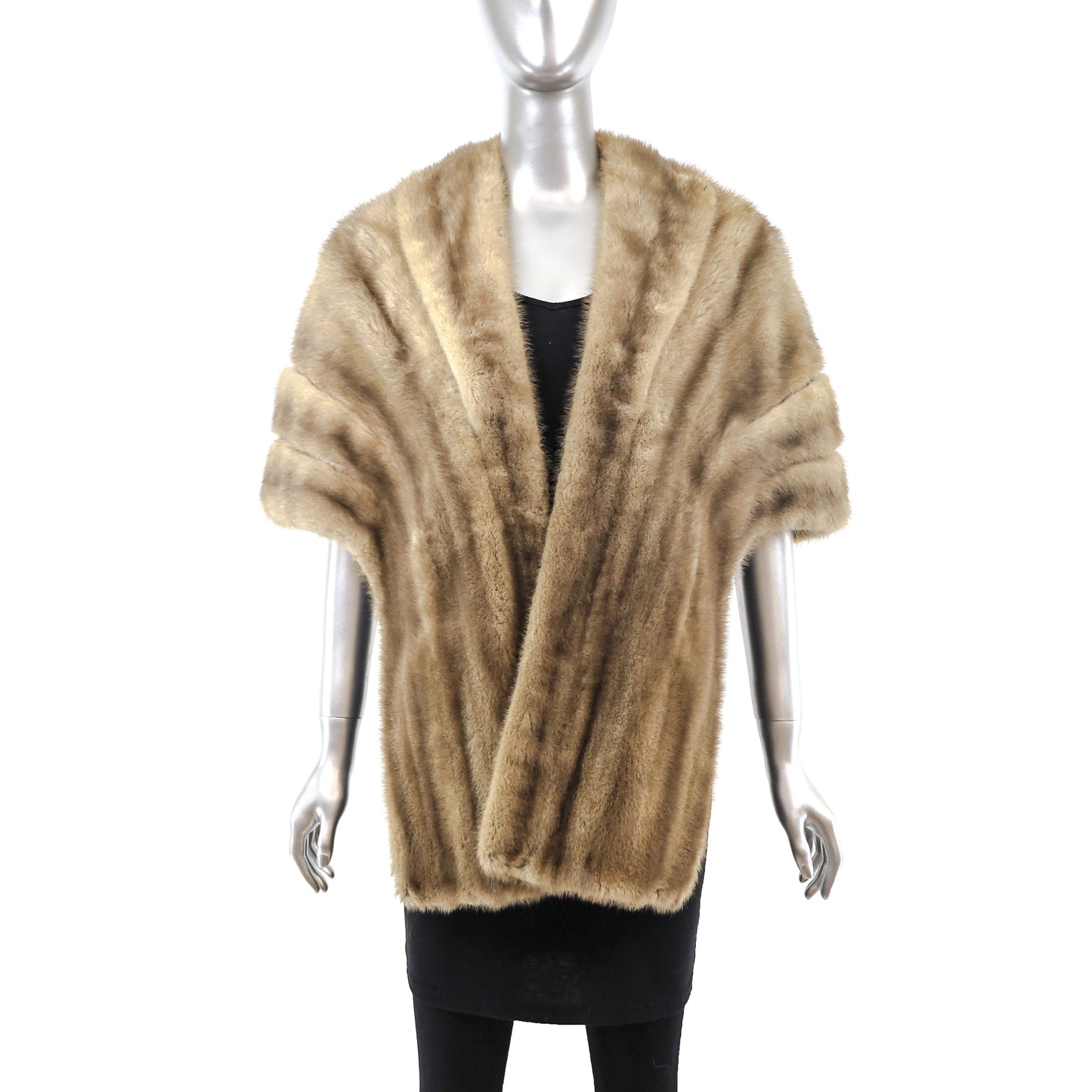 Grey Mink Stole- Size Free