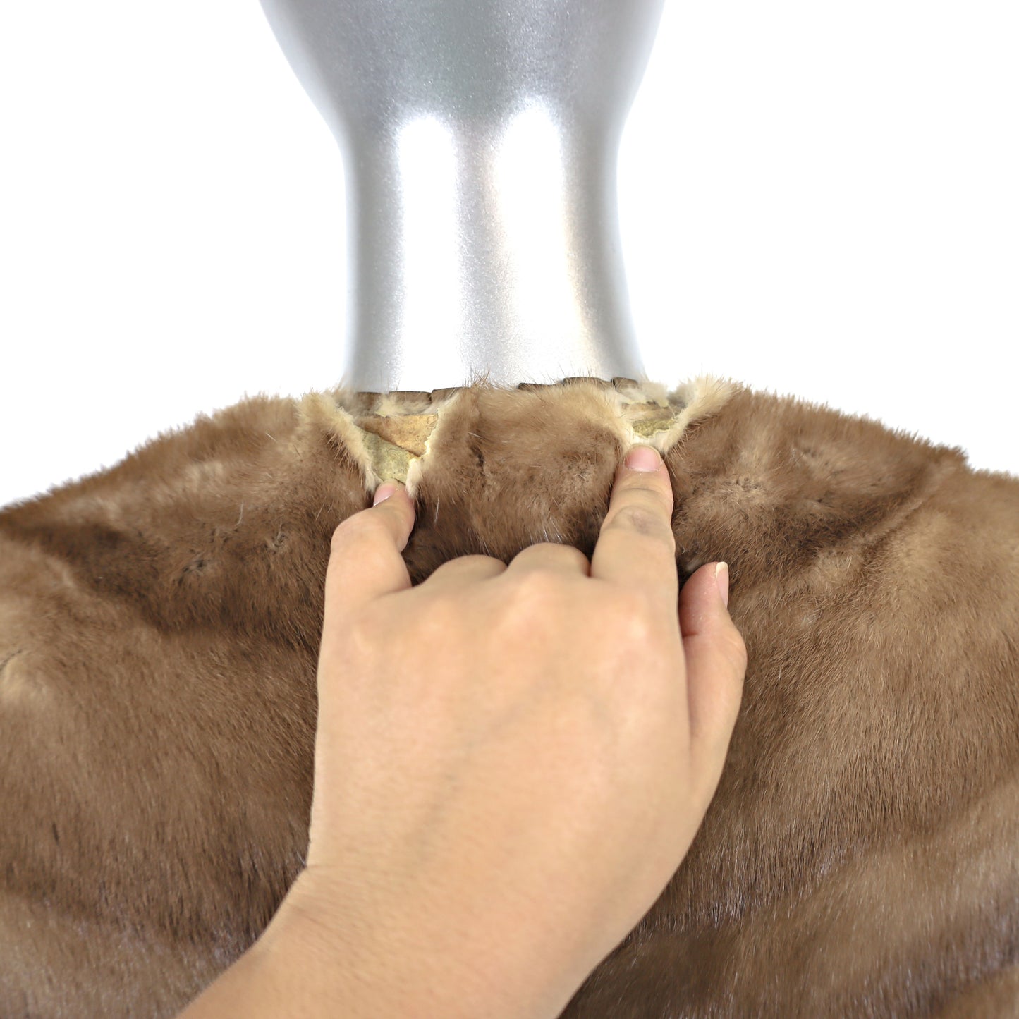 Light Brown Mink Stole- Size Free