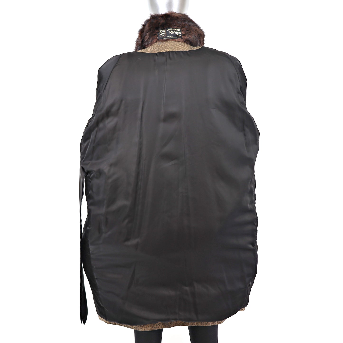 Muskrat with Leather Jacket- Size M