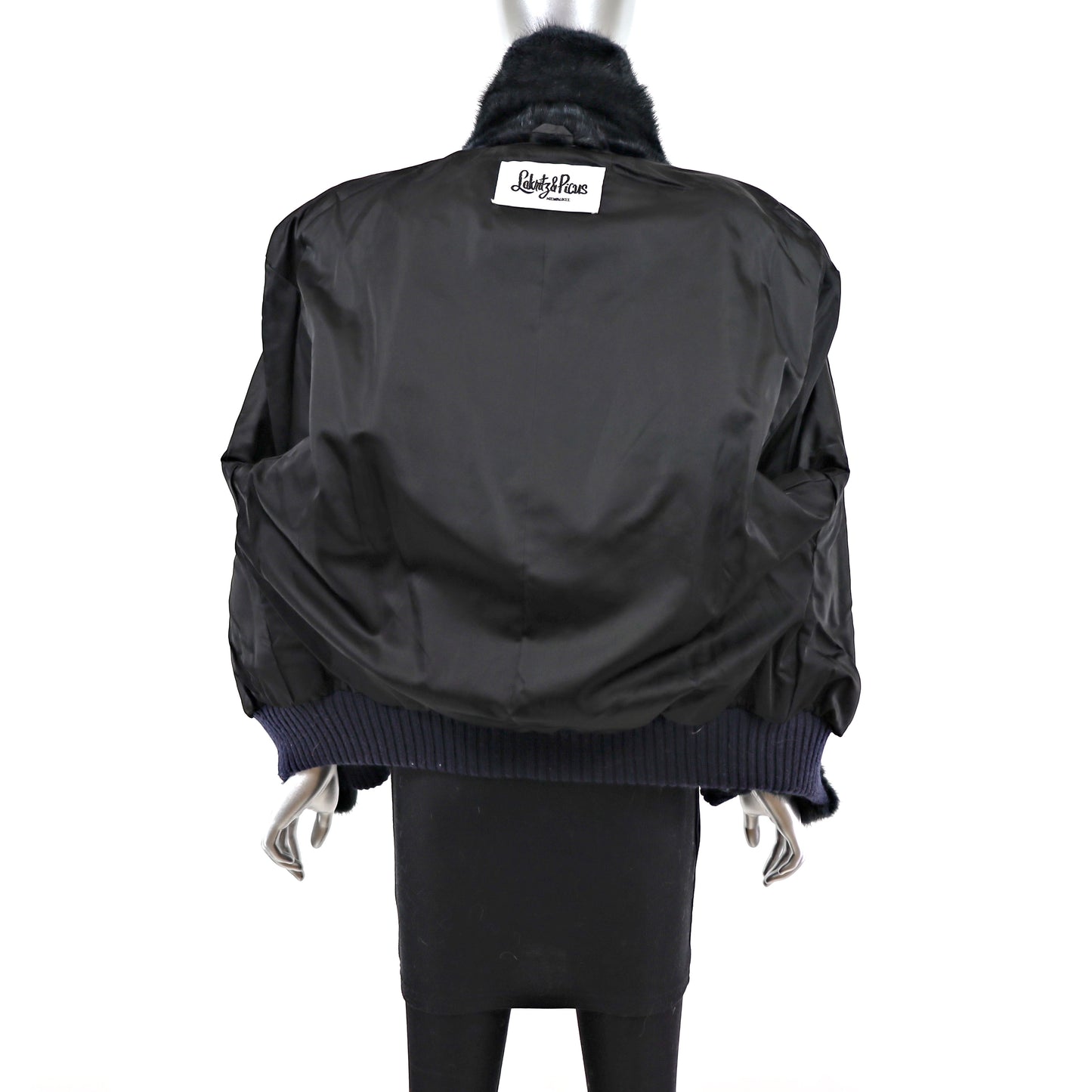 Opossum Jacket with Mink Insert- Size M