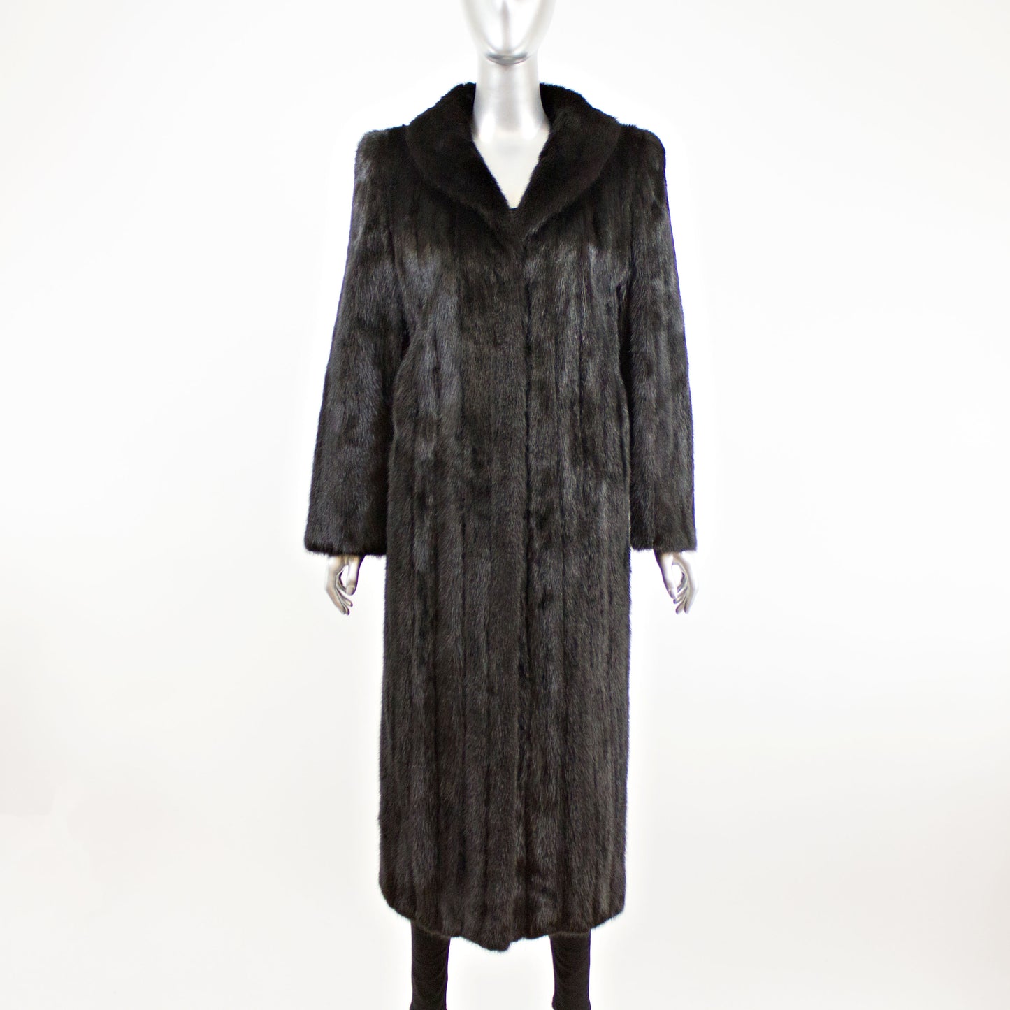 Black Mink Coat- Size M