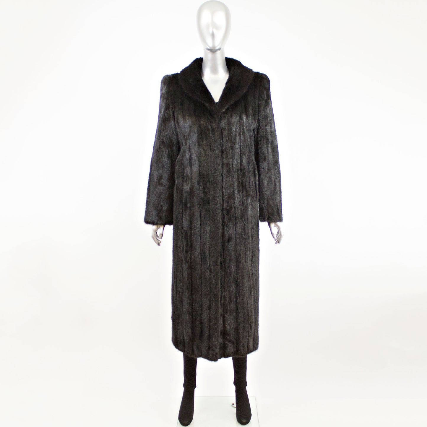 Black Mink Coat- Size M