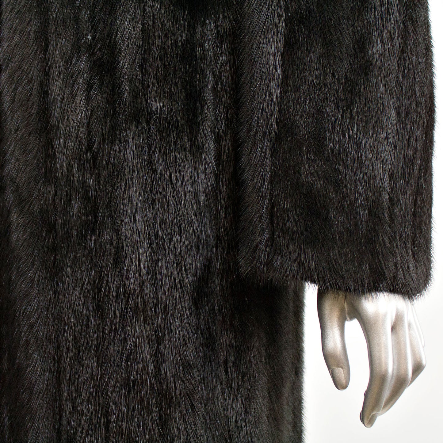 Black Mink Coat- Size M